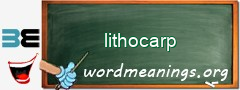 WordMeaning blackboard for lithocarp